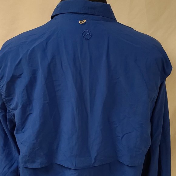 MAGELLAN OUTDOORS MAG WICK Mens Large Royal Blue Fish Long Sleeve Shirt - Picture 6 of 12
